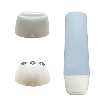 China Cosmetic Squeeze Stainless Steel Ball Roll Massage Cosmetic With Body Lotion Tube for sale