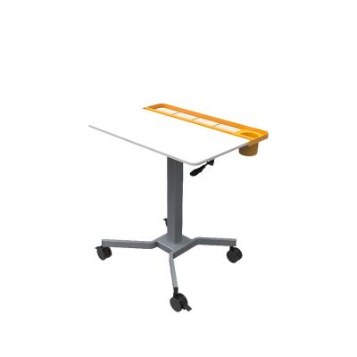 China Mesh March Expo Steel 10% Off Mesh Mobile Workstation And Laptop Desk With Wheels for sale