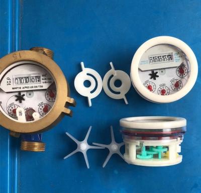 China Single Jet Brass Semi-Liquid Water Meter for sale