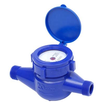 China ABS ABS Made Multijet Dry Dial Vane Wheel Water Meter ISO 4064 Class B for sale