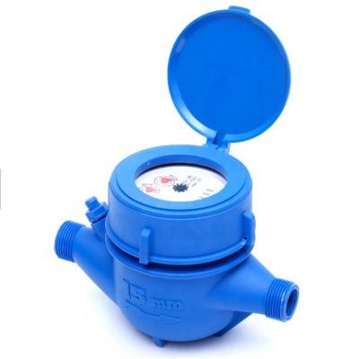 China Nylon Plastic Multijet Water Meter With External Adjuster ISO 4064 Class B/R 160 for sale