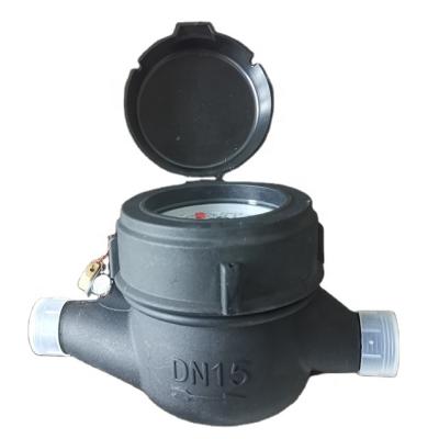 China Water Flow ISO 4064 Class C DN15 Multijet Gauge Water Meter for sale