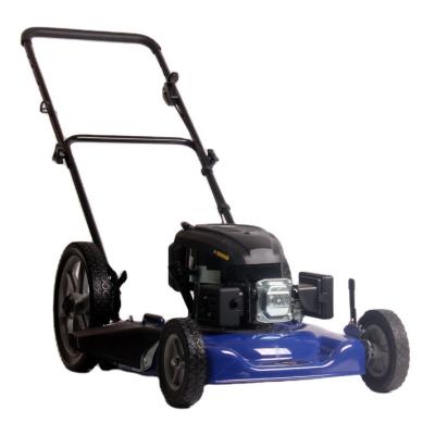 China 4-Stroke 22inch gasoline lawn mower with chinese changjiang 158cc engine hand push side dump only in stock for sale for sale