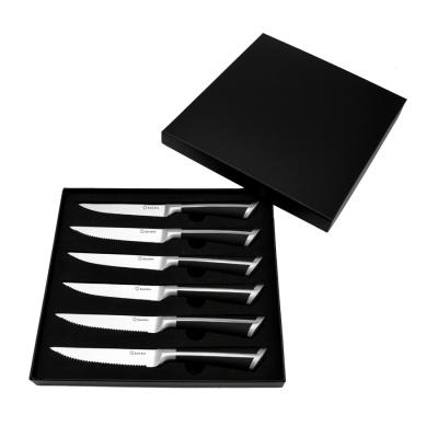 China Sustainable Premium Quality Custom Design Steak Knife 6pcs Stainless Steel Knife Kitchen Knife Set for sale