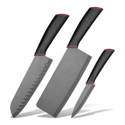 China Durable Professional Knife 3Pcs Stainless Steel Kitchen Knife Set High Quality Non-stick Knife Set for sale