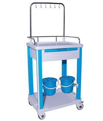 China WMTC-1908B Easy Clean High Quality ABS Medical Trolley Hospital Cart Infusion Cart Medical Infusion Cart for sale