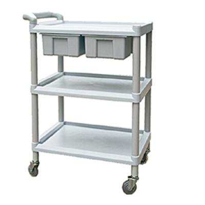 China Traditional High Quality Material Medical Hospital Trolley ABS Medical Nursing Trolley for sale