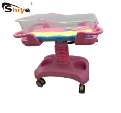 China Because-531 Wholesale Cheap Durable Mobile Medical Infant Hospital Bed OEM Baby Furniture Baby Crib Baby Crib Trolley Safe Trolley for sale