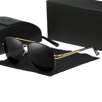 China Retro Fashion Sunglasses Polarized Sunglasses For Men Classic Driver Sunglasses Driving Glasses Metal Frame for sale