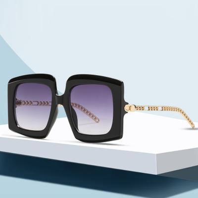 China Fashion Sunglasses 2021 Fashion Sun Glasses For Women Square Sun Glass Custom Big Logo uv400 for sale