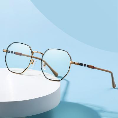 China 2021 Fashionable New Retro Men Optical Eyeglass Women Anti-blue Light Glasses for sale