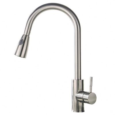 China Modern Chinese faucet supplier pull down Torneira cozinha single hangle brass kitchen faycet for sale