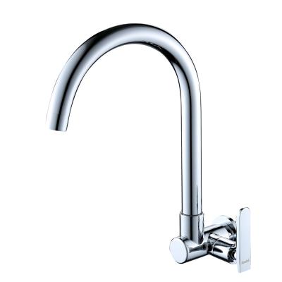 China High Quality And Cheap Wall Mounted Long Neck Kitchen Faucet Chrome Plated Other for sale