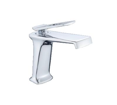 China Faucets factory price chrome water drop basin faucet metered cheap brass faucet for sale