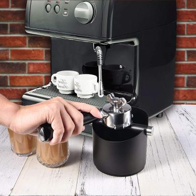 China Sustainable High Quality Hot Sale Anti Corrosion Attractive Mini  Ground Bucket Coffee Grounds Knock Box for sale