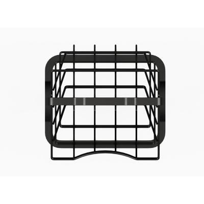 China Sustainable Competitive Price Popular Luxurious Professional Made Fruit Basket Black Vegetable Drain Storage Basket for sale