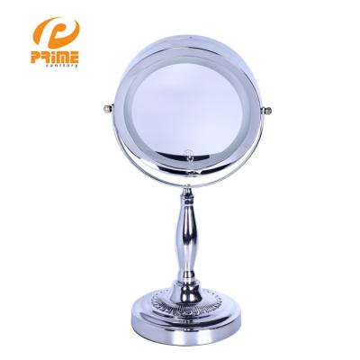 China Desktop Mirror LED lights magnifying desktop makeup vanity mirror for sale