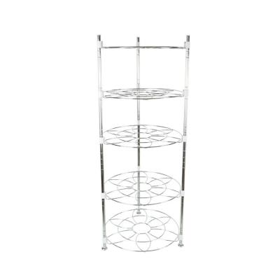 China Viable Frying Rack Pan Shelf Cookware Holder Pan Organizer Kitchen Corner Multilayer Pot for sale