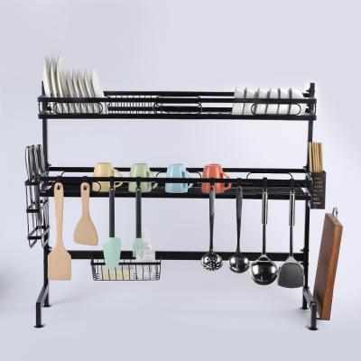 China Sustainable Kitchen Drying Rack Over The Sink Rack Dishes Cup Tableware Bowl Shelf Basket Dish Drainer Rack for sale