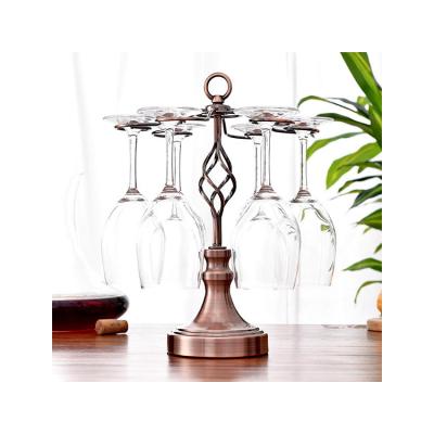 China Viable Manufacturers Elegant Wine Glass Storage Rack Stemware Wine Glass Rack for sale