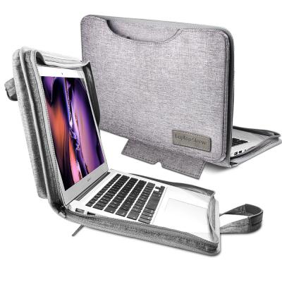 China With Stand Holder Patent Product Laptop Sleeve Laptop Bag Shockproof For Macbook 15 13 14 Inch Laptops With Stand Holder for sale