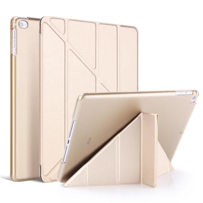 China Matte Strong Demand Shockproof 7.9 Inch Hard PC PU Stand Tablet Cover Flip Case For Soft Leather IPad Smart mini4 mini5 For Kids for sale