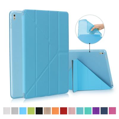 China Hot Sale Matte Soft TPU 9.7 Inch Magnetic Stand Flip Case TPU Silicone Leather Cover For iPad Pro 9.7 Inch Case 2016 Smart Tablet Cover for sale