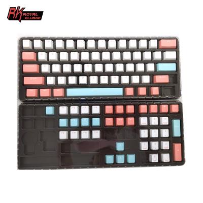 China Kludge RK 100 Royal Double Colored Keycaps Shot Purple ABS Keycaps for keybaord rk100 keycap pbt cherry rk100 set for sale