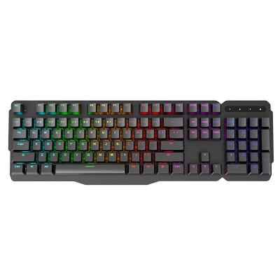 China Radio Wired 104 Key RGB Backlit Mechanical Computer Gaming Keyboard for sale