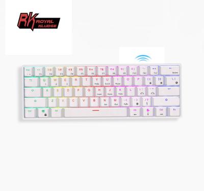 China Wireless Royal Mechanical Keyboard rk551 Retro Black RGB Mechanical Keyboard Kludge RK61 Blue Switch for sale