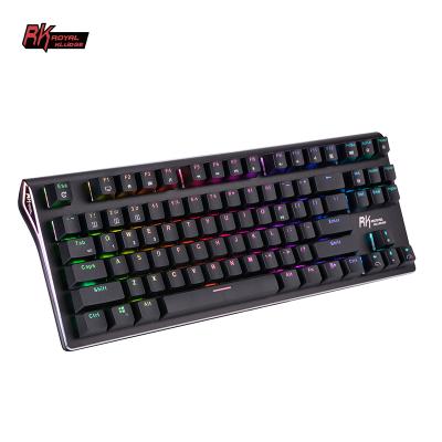 China White Backlit Mechanical Switch K87-23 Gaming OEM QWERTY/ODM Keyboard 2020 hotselling hotswap keyboard yes for sale