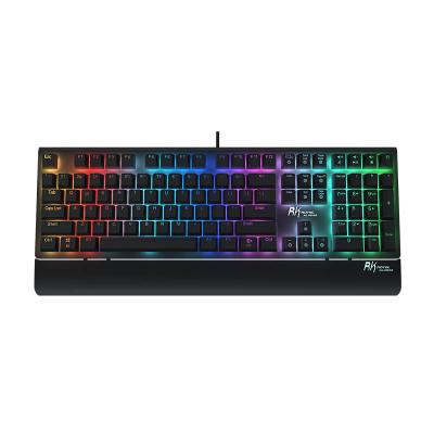 China New D501 Ergonomic RGB gaming keyboard mini teclado i8 teclado controlador OEM cable/wireless gaming waterproof mechanical keyboard for sale