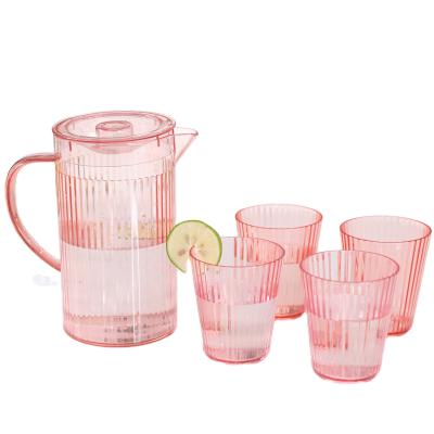 China Color Viable Eco Friendly Kitchenware Customer Promotion China PS Water Bottle Plastics Dishes And Bowls Glass Wine Tableware Set for sale