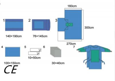 Κίνα Waterproof Oem Medical Surgical Drape Clinical Breathable For Hand Foot προς πώληση