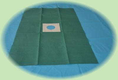 Κίνα Green Medical Adhesive Disposable Fenestrated Drape For Hospital Clinic Surgery προς πώληση