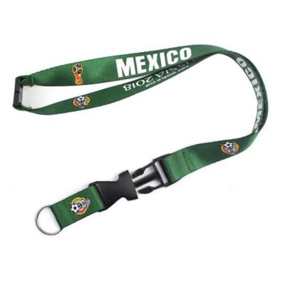 China Cheap Custom Logo Printed Nylon Linking Woven Lanyard With Special Hook for sale