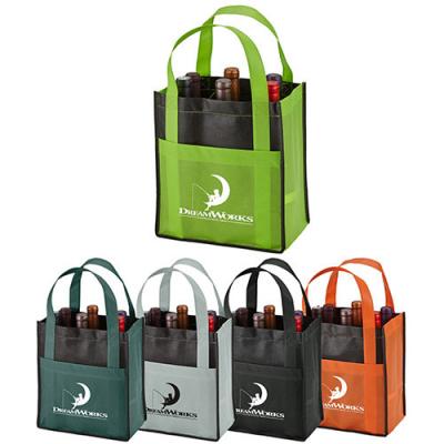 China Custom Non Woven Shopping Bags & Totes,Non woven wine bags, wine bottle carrier bags for sale