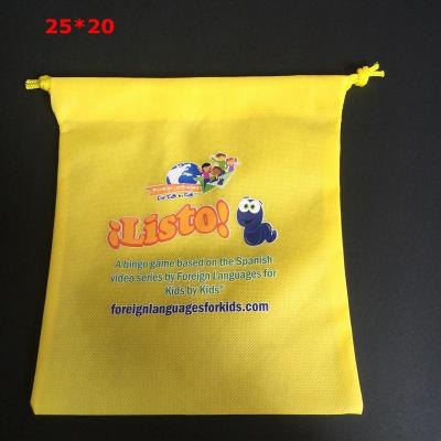 China Promotional wholesale custom non woven drawstring bag / Recycle organic , Eco-friendly Reusable Bag for sale