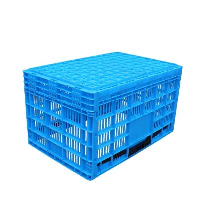 China Industrial Plastic Mesh Storage Cheap Price Folding Crate Folding Box For Vegetables And Moving for sale