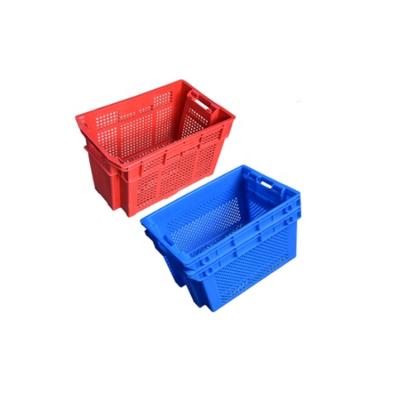 China Wholesale Cheap Price Plastic Crate Fruit Storage Stackable Plastic Container Recyclable for sale