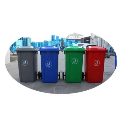 China Wholesale viable South American market100L, 120L, 240L HDPE outdoor plastic garbage containers for sale