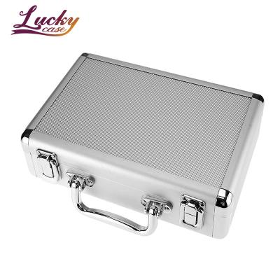 China Professional Waterproof Tool Suitcase Tool Case Silver Aluminum Dustproof Shockproof Storage Waterproof Protective Aluminum Tool Box Large for sale