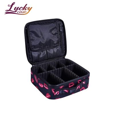 China Large Capacity Makeup Brush Zipper Bag Makeup Toiletries Organizer Portable Tools Box Storage Bag For Travel for sale