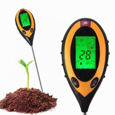 China 4 in 1 bodemmeter Tester nauwkeurige metingen voor vocht temperatuur PH en zonlicht Te koop