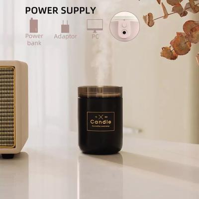 China Usb Mini Portable Candle Air Humidifier for Hotels with Night Light for sale