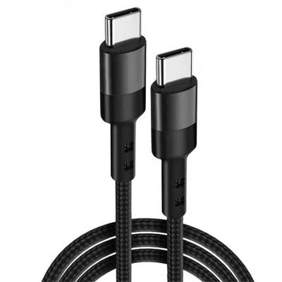 China Mobile Phone Type-c to Type-c Data Cable for Macbook Fast Charging Sync Cable Nylon Braided Cable for sale