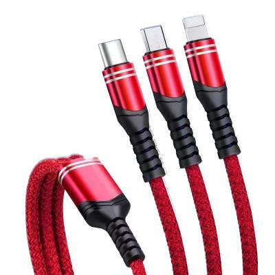 China Cell Phone Customized Smart Phones Power Bank Headset Fast Charging 3 in 1 Cable for sale