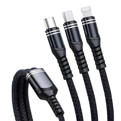 China Mobile Phone OEM 3 Fast Charging in 1 Fast Data Cable for sale