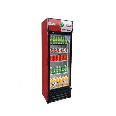 China Factory Supply Attractive Price Single Door Supermarket Beverage Display Refrigerator 2 door bar fridge freezer glass dual zone for sale