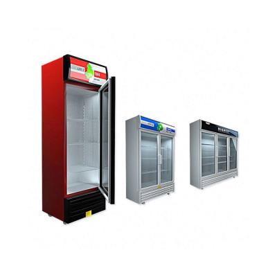 中国 Upright Cooler Beverage Display Fridge With Glass Doors 230W Single-Temperature 販売のため